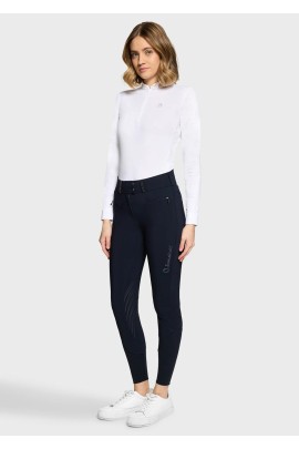 Samshield Claranova Women's Riding Breeches Full Grip | Navy