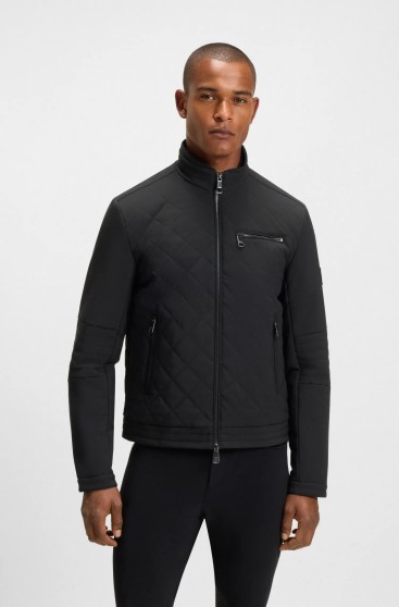 BOSS Equestrian Rian Men's Puffer Jacket | Black