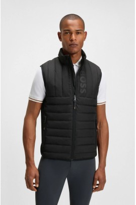 BOSS Equestrian Ruben Men's Puffer Vest | Black