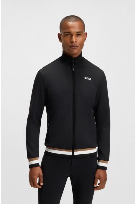 BOSS Equestrian Sammy Men's Functional Cardigan | Black