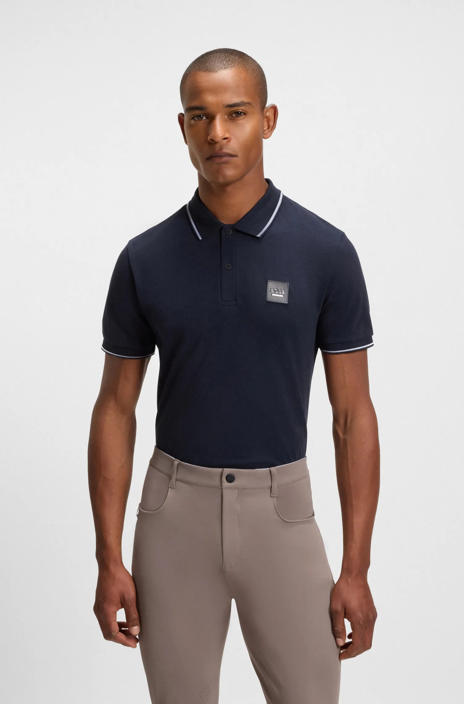 BOSS Equestrian Paul Men's Polo | Sky Captain