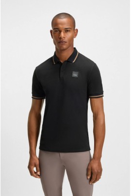 BOSS Equestrian Paul Men's Polo | Black