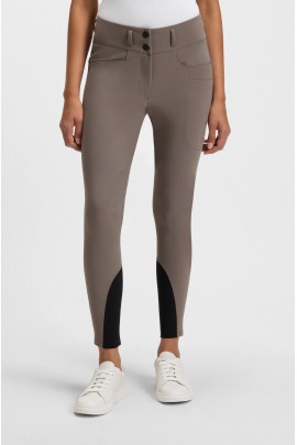 BOSS Equestrian Hannah Women's Riding Breeches Knee Grip High Waist | Dark Pumice