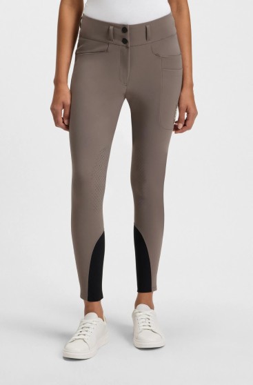BOSS Equestrian Hannah Dames Rijbroek Knie Grip High Waist | Dark Pumice BOSS Equestrian Hannah Dames Rijbroek Knie Grip High Waist | Dark Pumice