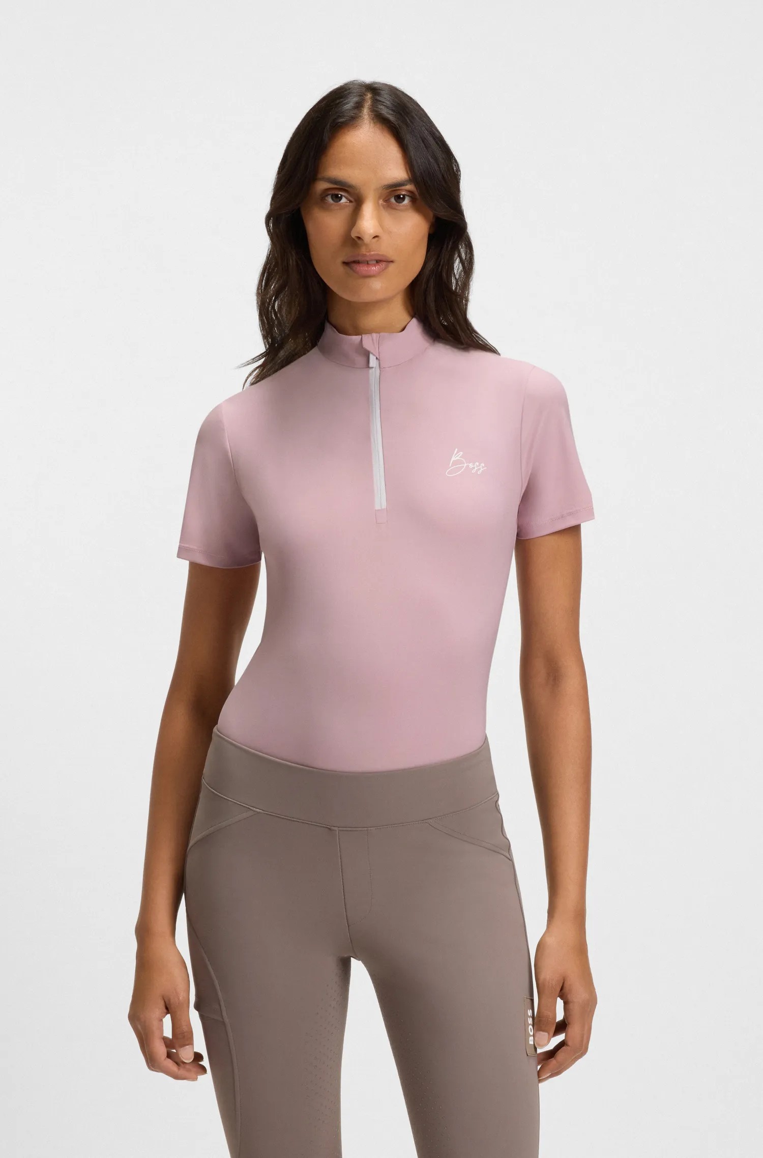 BOSS Equestrian Renee Dames Trainingsshirt | Orchid