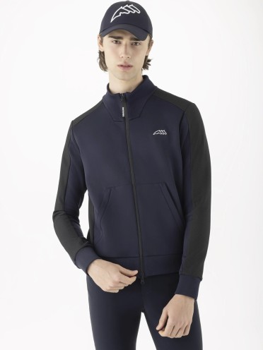 Equiline Eqcelfa Tech Men's Cardigan | Navy Equiline Eqcelfa Tech Men's Cardigan | Navy