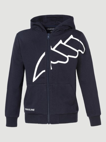 Equiline Eqclama Kinder Hoodie | Navy