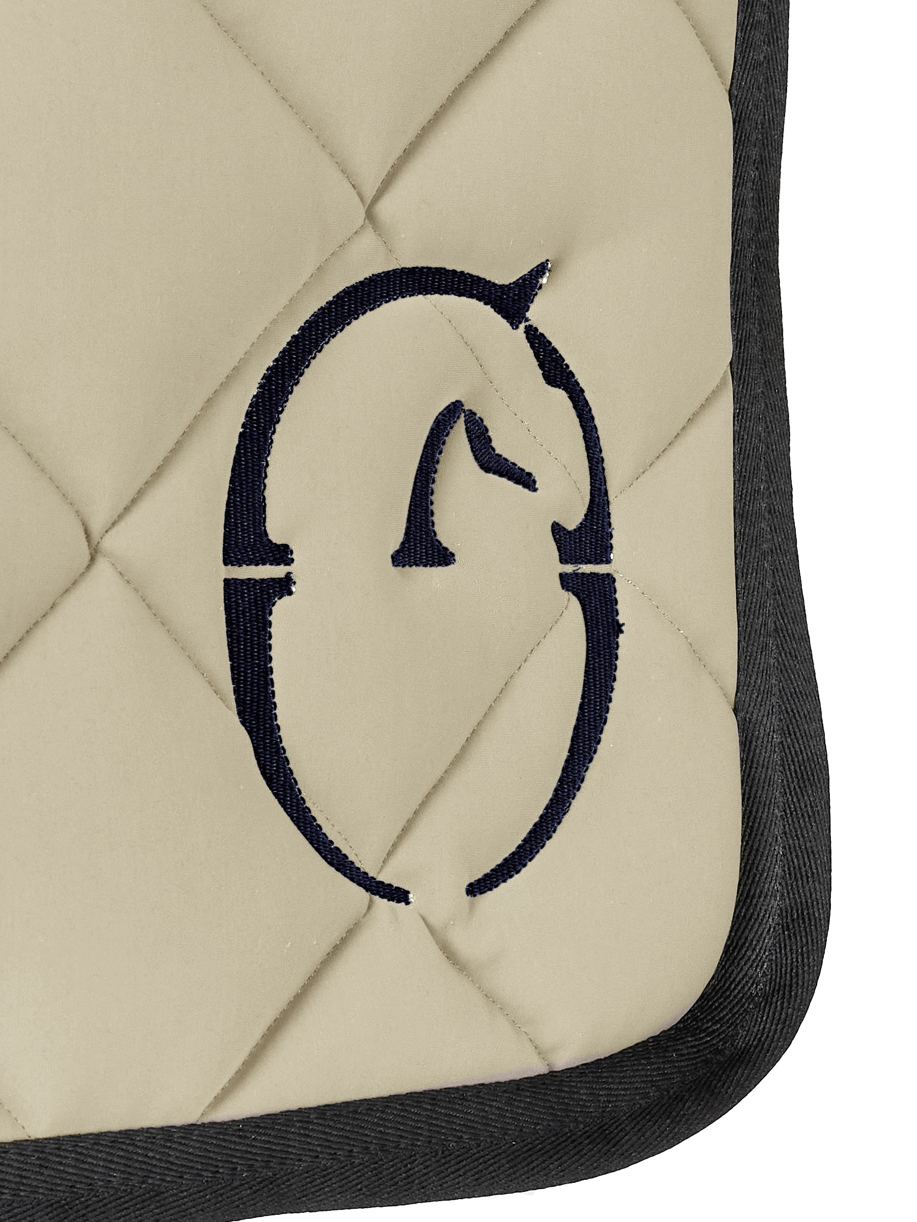 Vestrum Set Los Angeles Saddle Pad & Earnet Jumping Beige/Black | Available Vestrum Set Los Angeles Saddle Pad & Earnet Jumping Beige/Black | Available