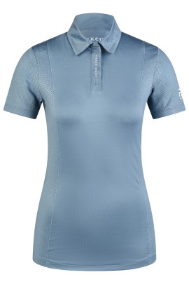 Pikeur The Core Women's Polo Shirt | Ash Blue