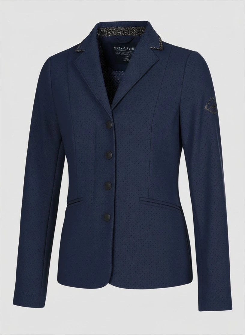 Equiline Eqginga Meisjes Wedstrijdjasje | Navy Equiline Eqginga Meisjes Wedstrijdjasje | Navy