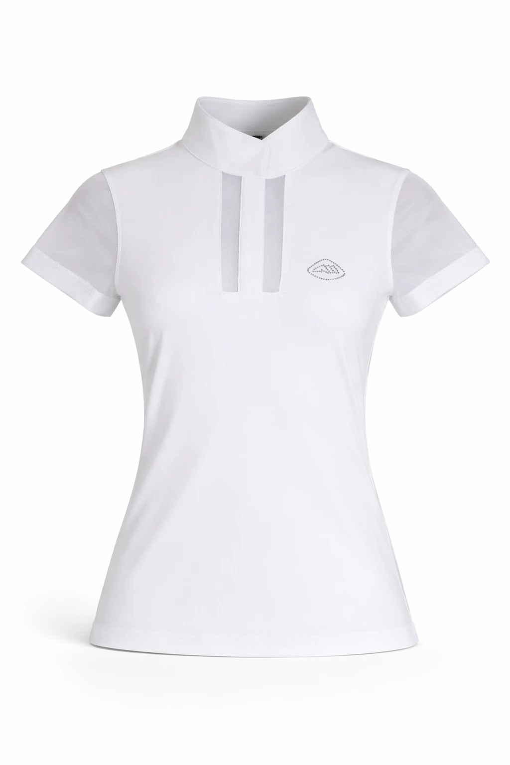 Equiline Eqgili Girls Competition Shirt | White Equiline Eqgili Girls Competition Shirt | White