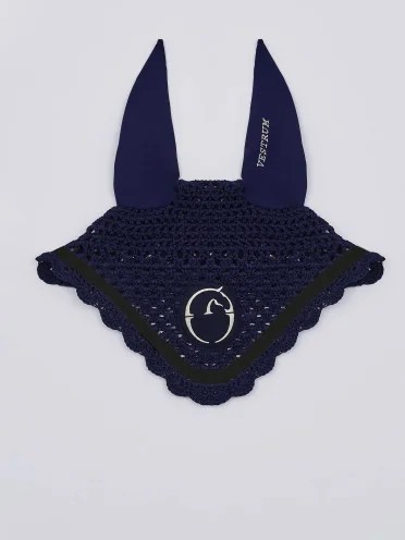 Vestrum Set Zadeldekje & Oornetje Springen Navy/Zwart | Shop Set Vestrum Set Zadeldekje & Oornetje Springen Navy/Zwart | Shop Set