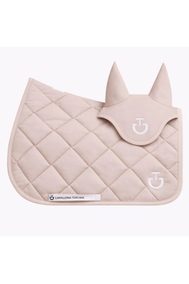 Cavalleria Toscana Set Diamond Quilted Jersey Zadeldekje & Oornetje Springen | Brich
