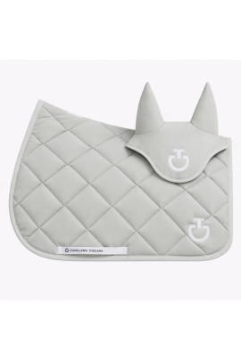 Cavalleria Toscana Set Diamond Quilted Jersey Zadeldekje & Oornetje Springen | Belgian Block