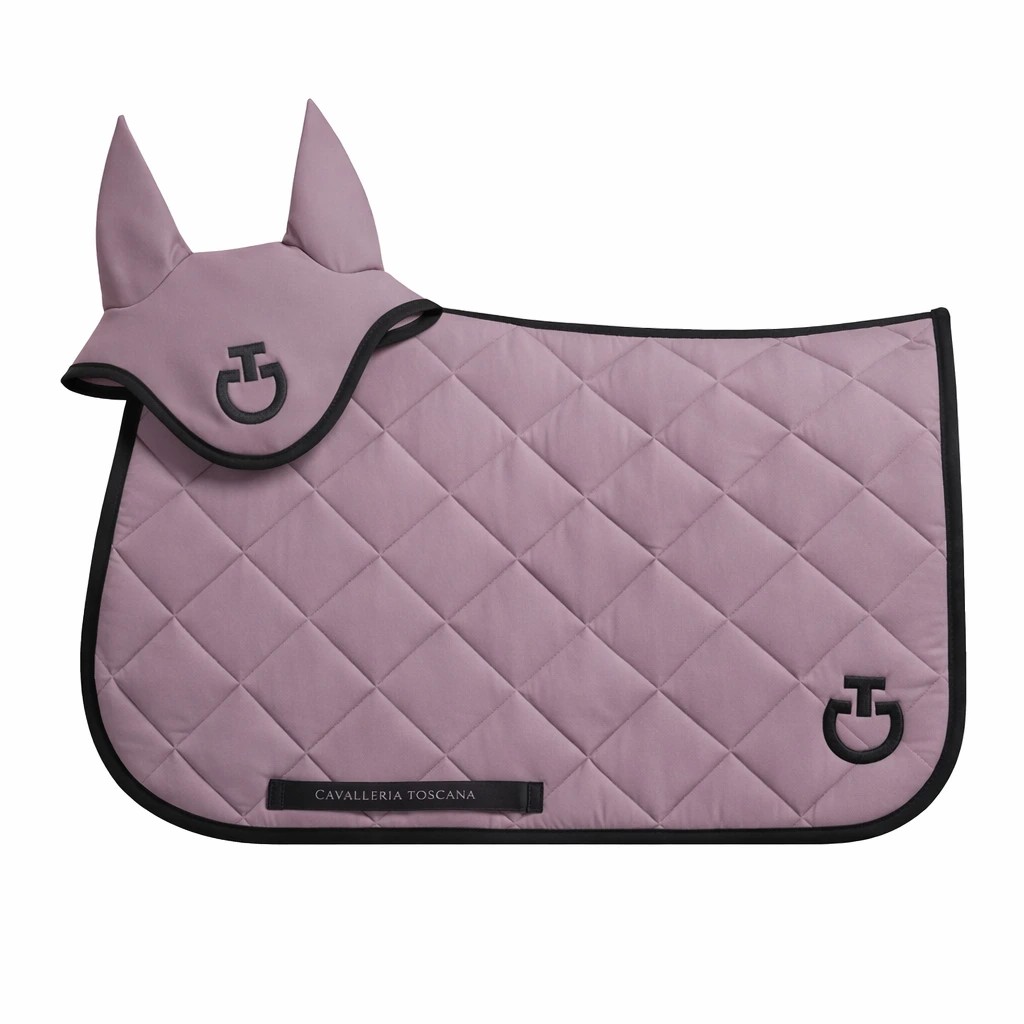 Cavalleria Toscana Set Saddle Pad & Earnet Jumping | Grape Shake Cavalleria Toscana Set Saddle Pad & Earnet Jumping | Grape Shake