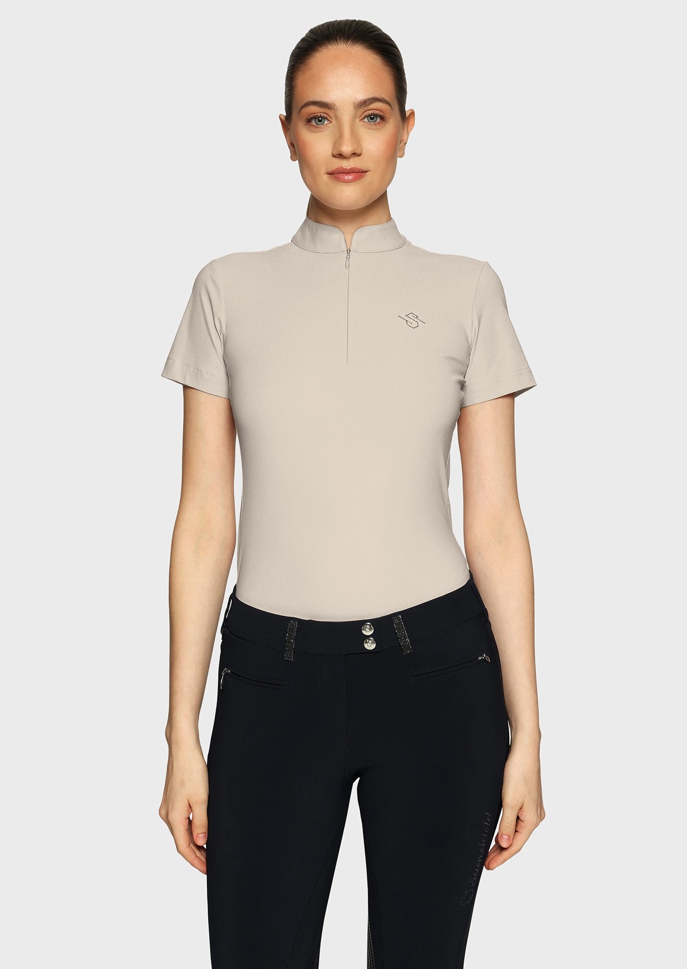 Samshield Bella Crystal Ferna Women's Training Shirt | Beige Samshield Bella Crystal Ferna Women's Training Shirt | Beige