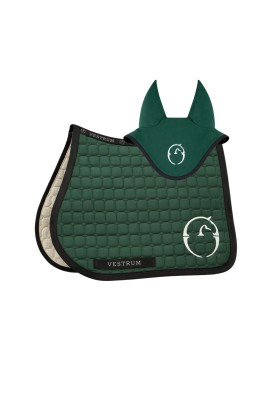 Vestrum Set Las Vegas Saddle Pad & Earnet Jumping | Forest Green