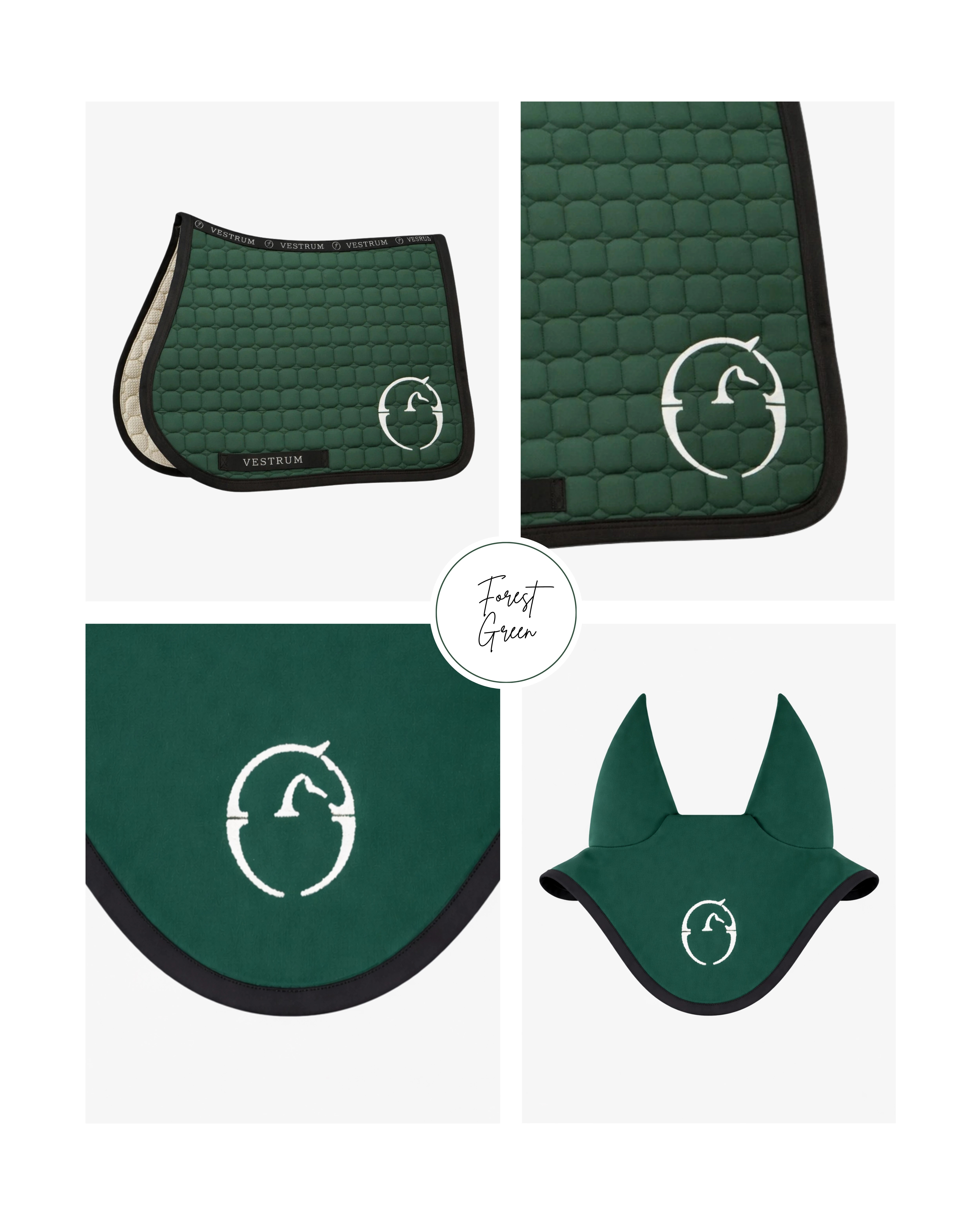 Vestrum Set Las Vegas Zadeldekje & Oornetje Springen Forest Green | Shop Nu Vestrum Set Las Vegas Zadeldekje & Oornetje Springen Forest Green | Shop Nu