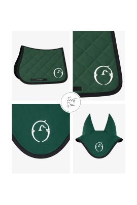 Vestrum Set Los Angeles Zadeldekje & Oornetje Springen Forest Green | Shop Nu Vestrum Set Los Angeles Zadeldekje & Oornetje Springen Forest Green | Shop Nu