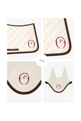 Vestrum Set Los Angeles Saddle Pad & Earnet Jumping Ivory/Rood | Shop Now Vestrum Set Los Angeles Saddle Pad & Earnet Jumping Ivory/Rood | Shop Now