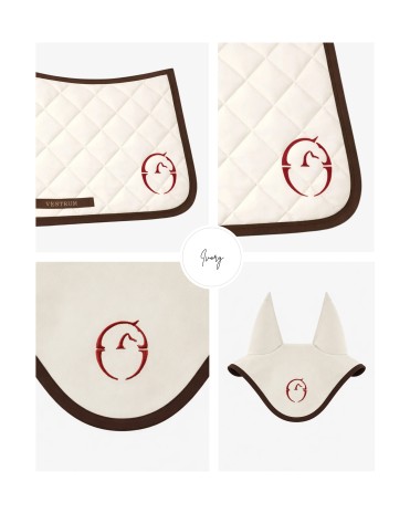 Vestrum Set Los Angeles Saddle Pad & Earnet Jumping Ivory/Rood | Shop Now Vestrum Set Los Angeles Saddle Pad & Earnet Jumping Ivory/Rood | Shop Now