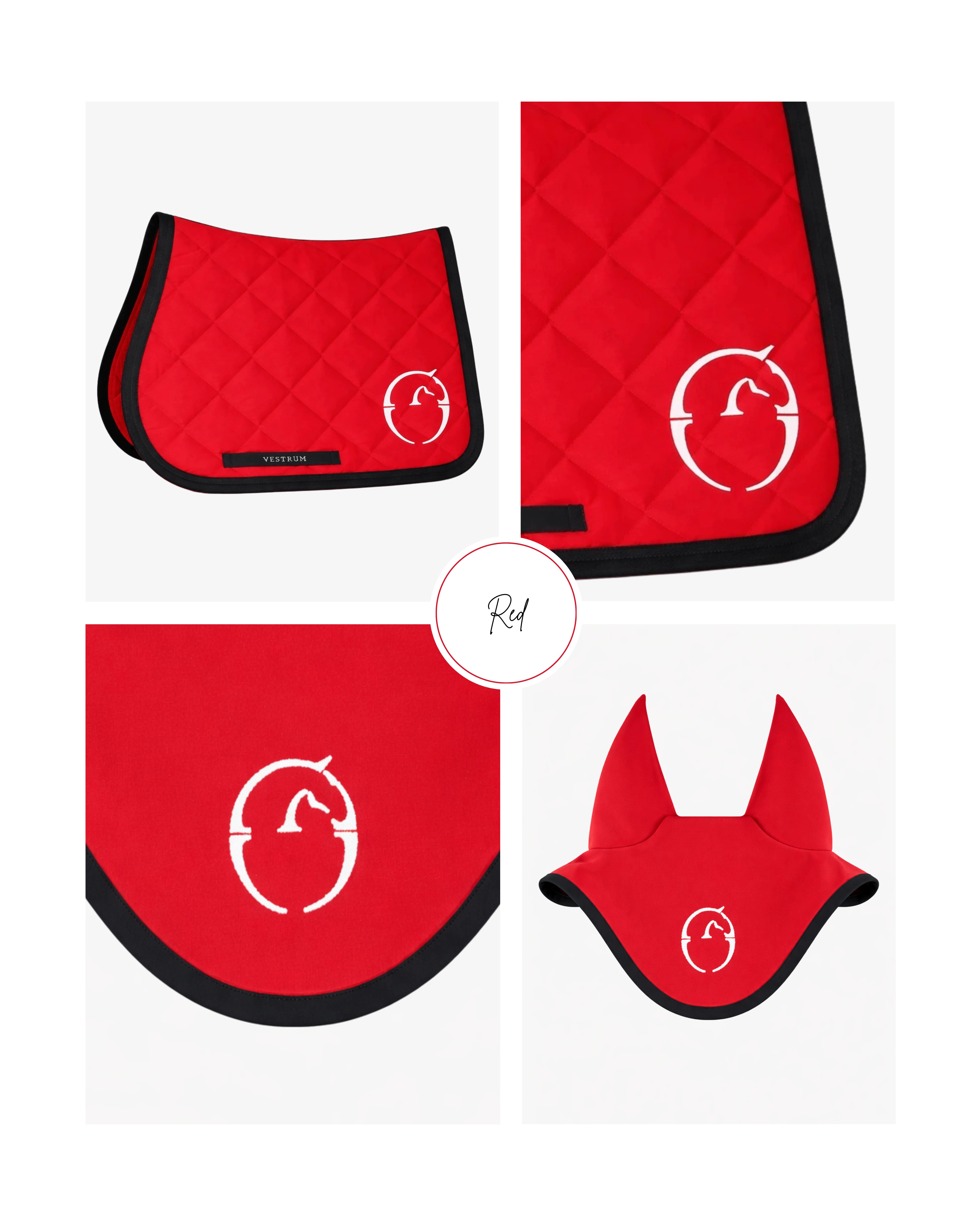 Vestrum Set Los Angeles Saddle Pad & Earnet Jumping Red | Shop Now Vestrum Set Los Angeles Saddle Pad & Earnet Jumping Red | Shop Now