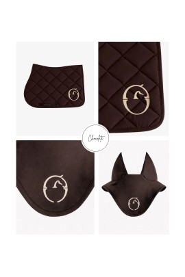 Vestrum Set Toyama TK Zadeldekje & Oornetje Springen Chocolate/Beige | Shop Nu Vestrum Set Toyama TK Zadeldekje & Oornetje Springen Chocolate/Beige | Shop Nu