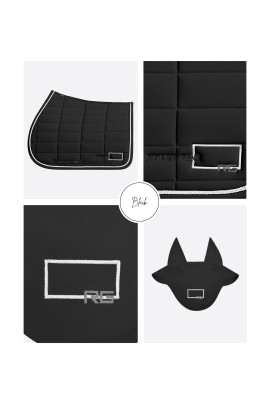 RG Italy Set Saddlepad & Earnet Black Jumping | Shop Now RG Italy Set Saddlepad & Earnet Black Jumping | Shop Now