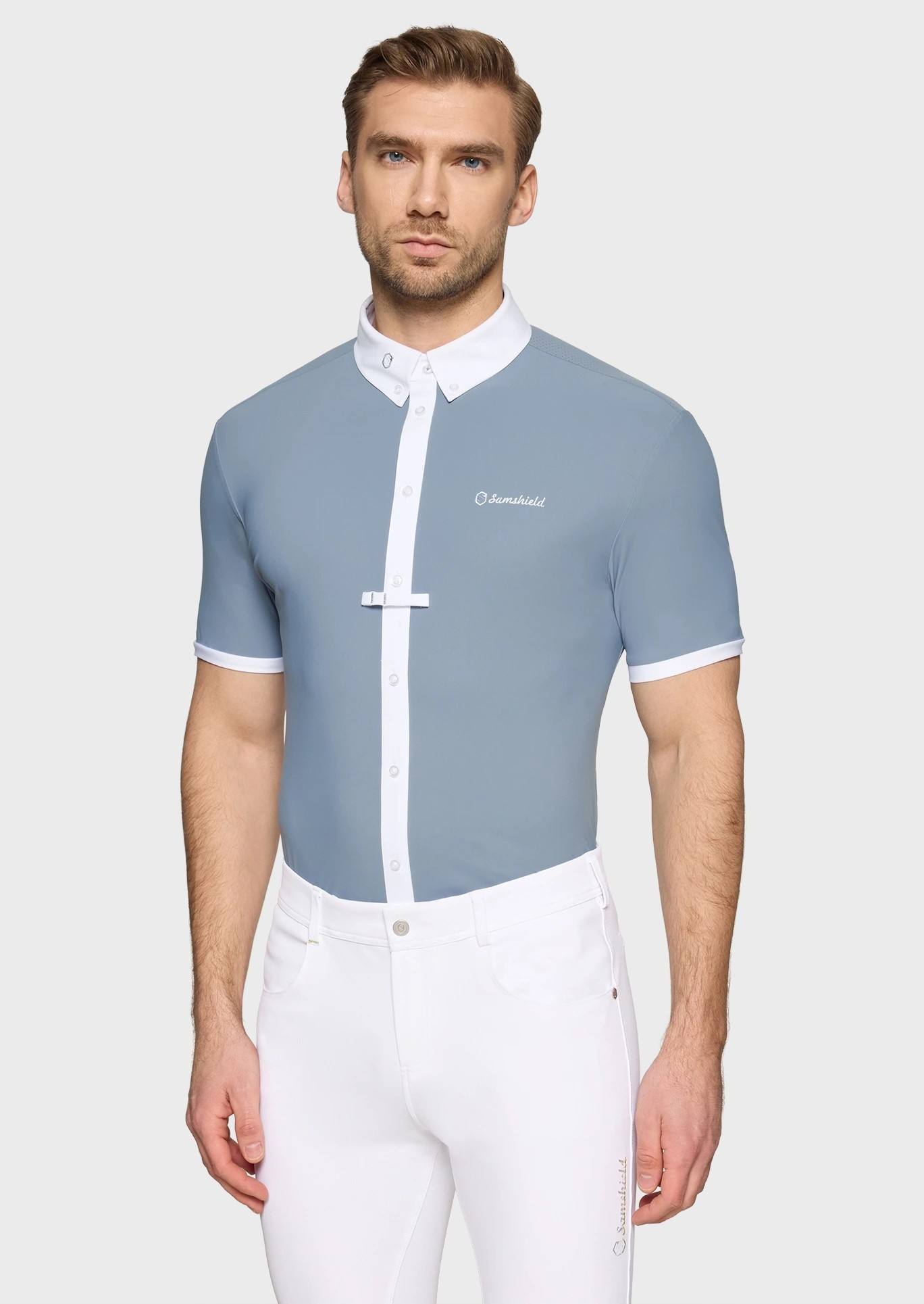 Samshield Corentin Men's Competition Shirt SS | Dusty Blue Samshield Corentin Men's Competition Shirt SS | Dusty Blue