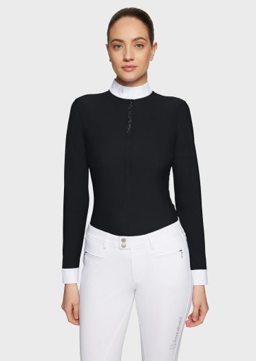 Samshield Roxanne Premium Dames Wedstrijdshirt LS | Zwart Samshield Roxanne Premium Dames Wedstrijdshirt LS | Zwart