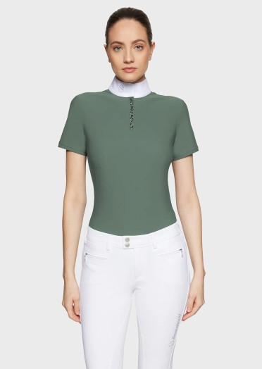 Samshield Roxy Premium Dames Wedstrijdshirt SS | Pistaccio Samshield Roxy Premium Dames Wedstrijdshirt SS | Pistaccio