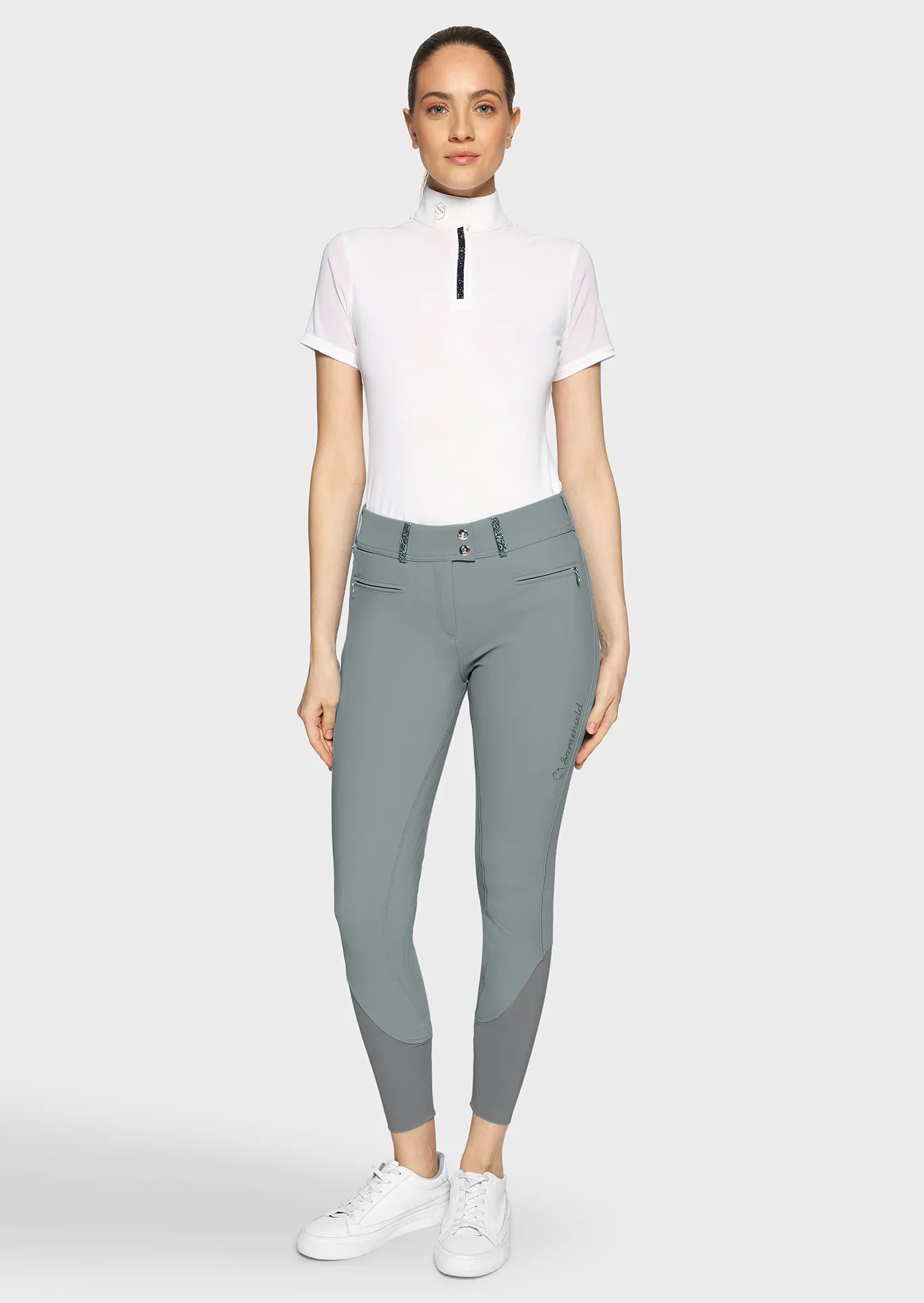 Samshield Clara Premium Women's Riding Breeches Full Grip | Granit