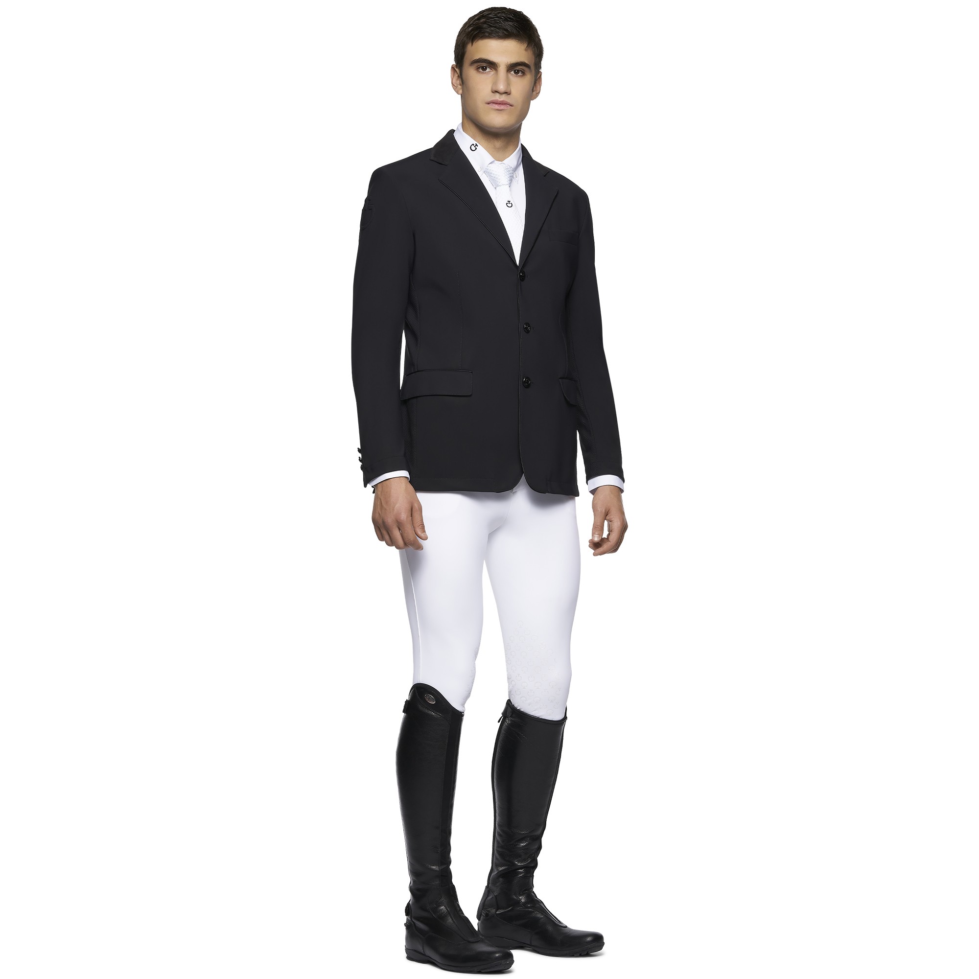 Cavalleria Toscana Men's GP Perforated Riding Jacket