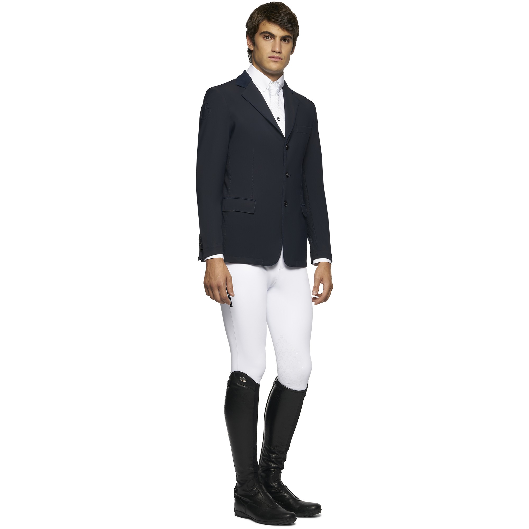 Cavalleria Toscana Men's GP Perforated Riding Jacket