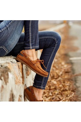 Ariat Ladies Antigua Boat Shoes | Walnut