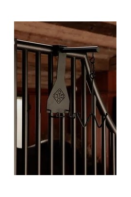 Hoofdstelhaak Wand Met 4 Haken | Zwart