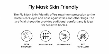 Kentucky Horsewear Fly Mask Skin Friendly black | Shop now
