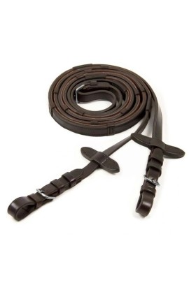 Schockemöhle Sports Leren Teugels met Rubber Grip Espresso | Shop nu Schockemöhle Sports Leren Teugels met Rubber Grip Espresso | Shop nu
