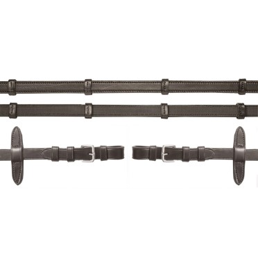 Schockemöhle Sports Teugels Leer Rubber Grip | Bruin Schockemöhle Sports Teugels Leer Rubber Grip | Bruin