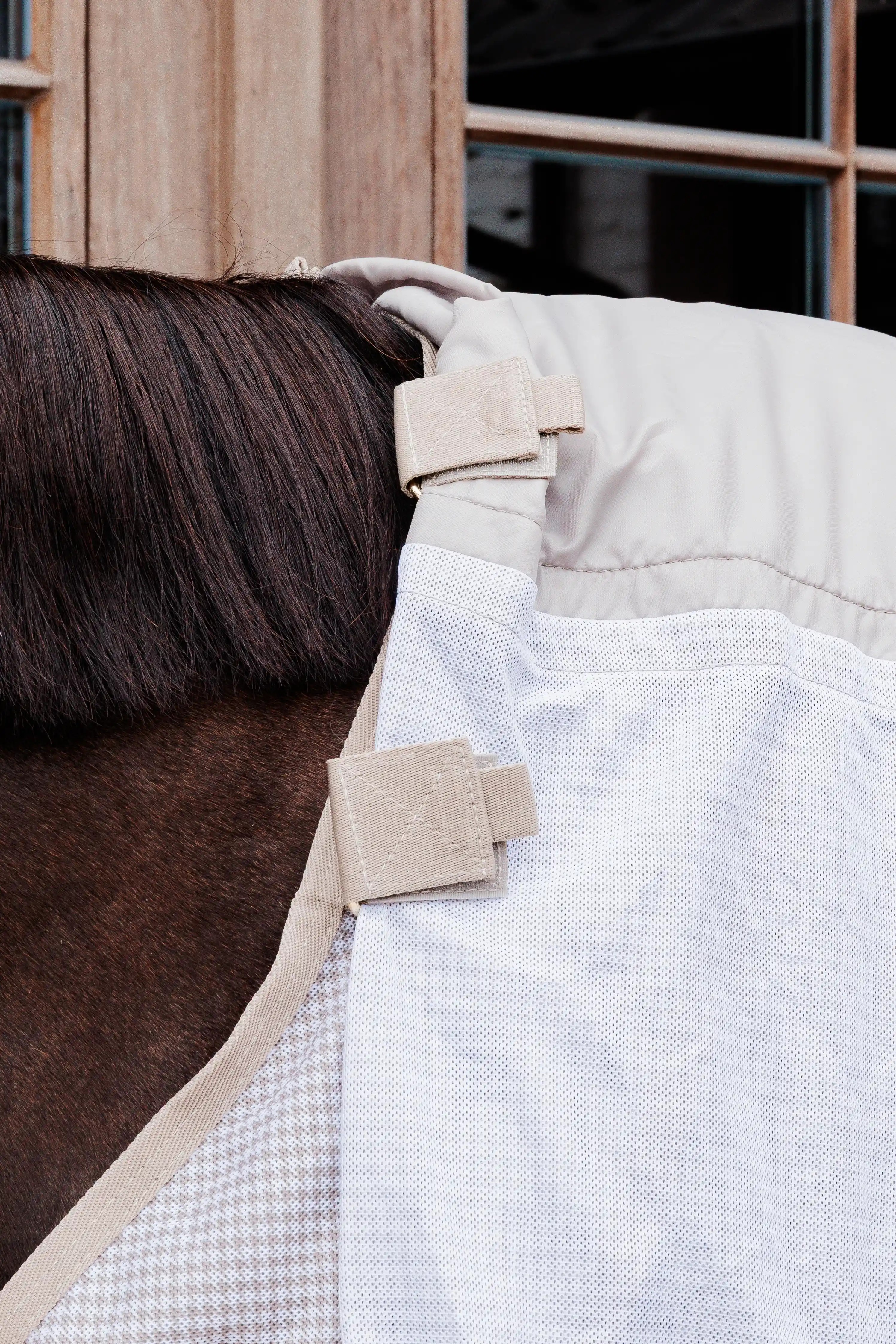 Kentucky Horsewear Mesh Comfort Vliegendeken | Pied-de-Poule Kentucky Horsewear Mesh Comfort Vliegendeken | Pied-de-Poule