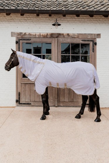 Kentucky Horsewear Mesh Comfort Vliegendeken | Pied-de-Poule Kentucky Horsewear Mesh Comfort Vliegendeken | Pied-de-Poule