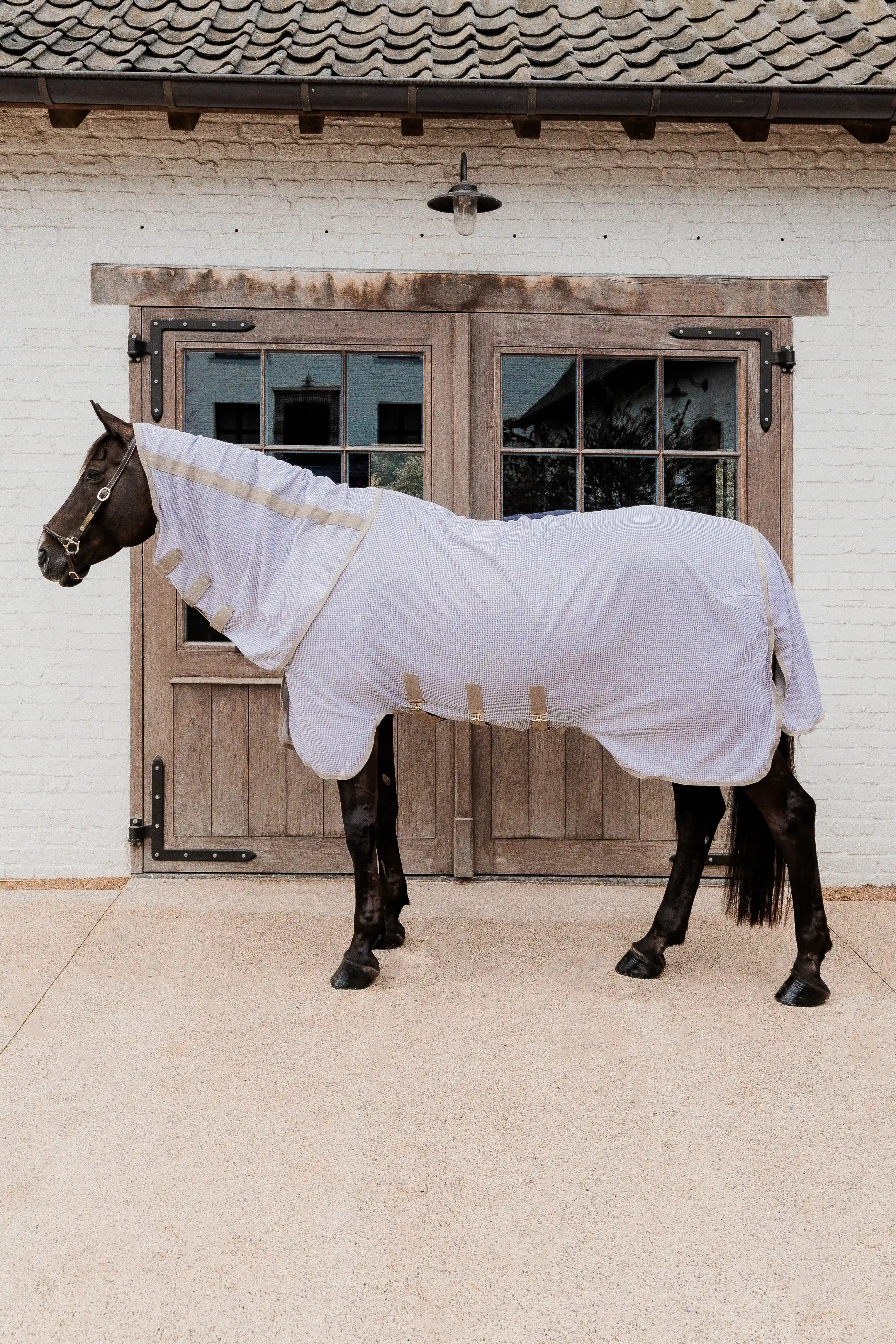 Kentucky Horsewear Mesh Comfort Vliegendeken | Pied-de-Poule Kentucky Horsewear Mesh Comfort Vliegendeken | Pied-de-Poule