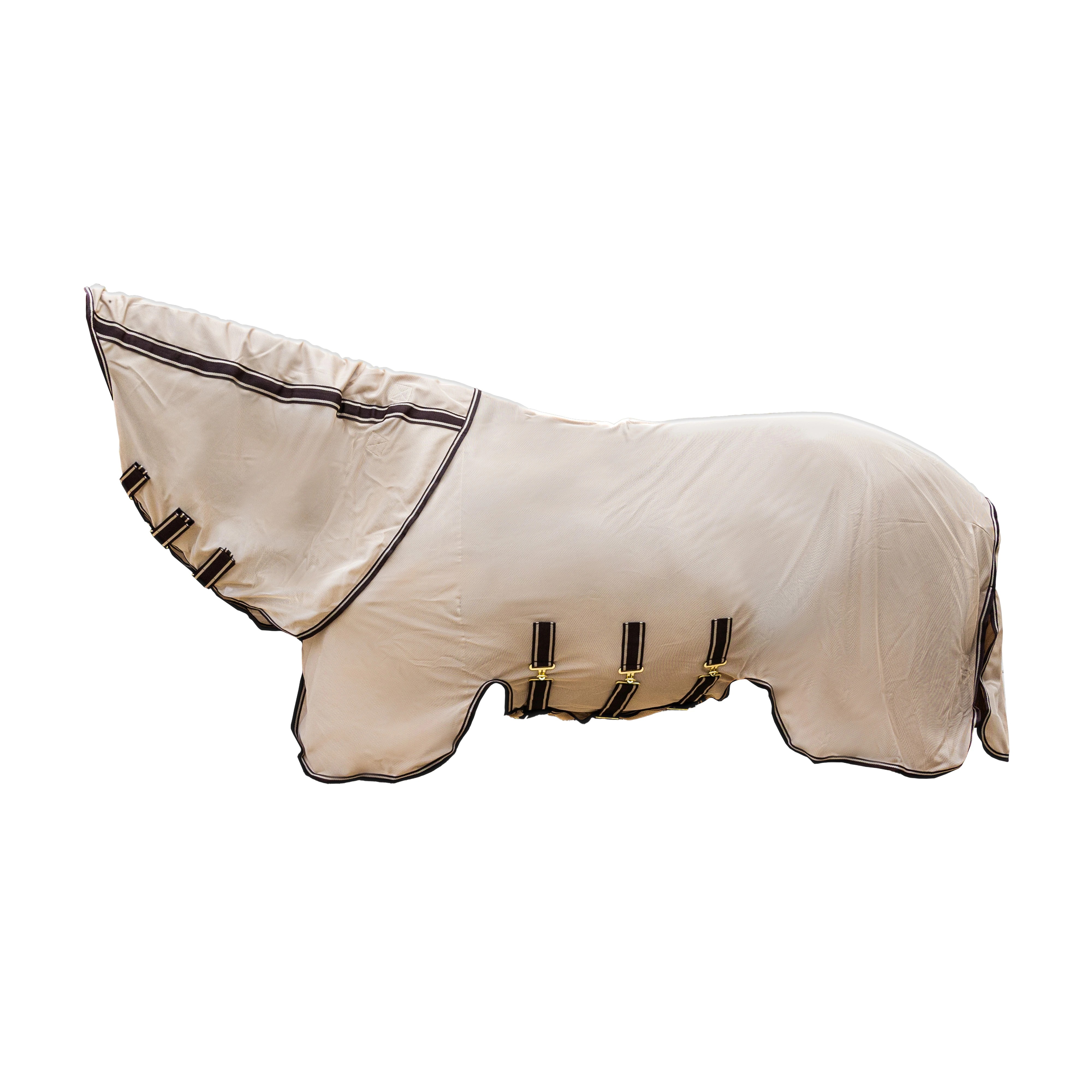 Kentucky Horsewear Mesh Comfort Fly Rug | Beige - Brown Kentucky Horsewear Mesh Comfort Fly Rug | Beige - Brown
