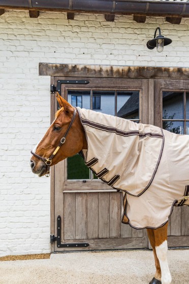 Kentucky Horsewear Mesh Comfort Vliegendeken | Beige - Bruin Kentucky Horsewear Mesh Comfort Vliegendeken | Beige - Bruin