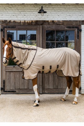 Kentucky Horsewear Mesh Comfort Fly Rug | Beige - Brown Kentucky Horsewear Mesh Comfort Fly Rug | Beige - Brown