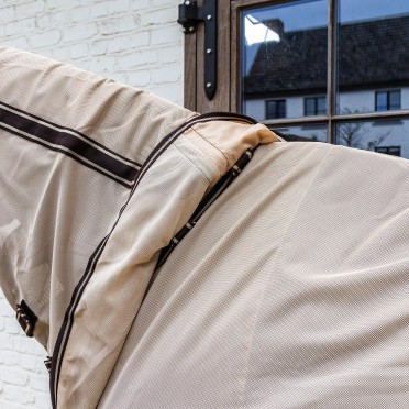Kentucky Horsewear Mesh Comfort Vliegendeken | Beige - Bruin Kentucky Horsewear Mesh Comfort Vliegendeken | Beige - Bruin