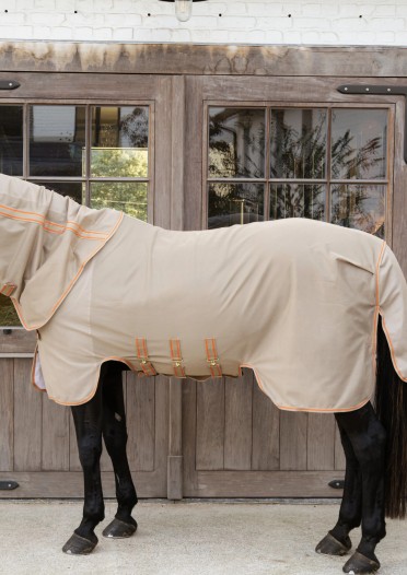 Kentucky Horsewear Mesh Comfort Fly Rug | Beige - Orange