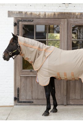 Kentucky Horsewear Mesh Comfort Vliegendeken | Beige - Oranje