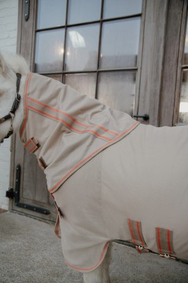 Kentucky Horsewear Mesh Comfort Fly Rug | Beige - Orange