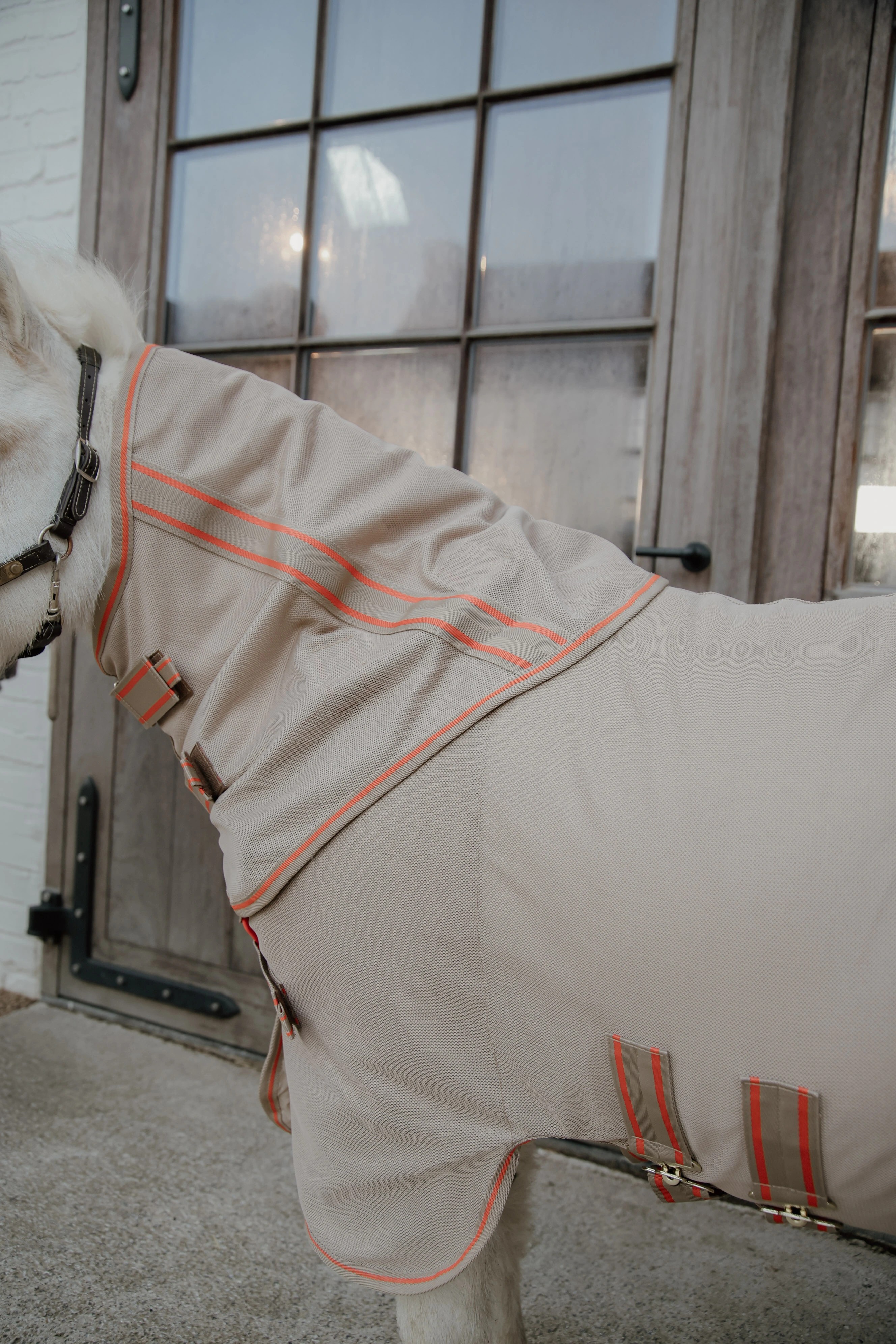 Kentucky Horsewear Mesh Comfort Fly Rug | Beige - Orange
